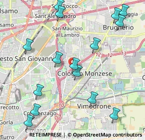 Mappa Viale Romagna, 20093 Cologno Monzese MI, Italia (2.50333)