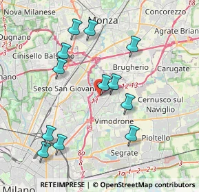 Mappa Viale Romagna, 20093 Cologno Monzese MI, Italia (3.92)