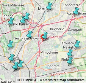 Mappa Viale Romagna, 20093 Cologno Monzese MI, Italia (5.65)
