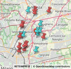 Mappa Viale Romagna, 20093 Cologno Monzese MI, Italia (3.444)