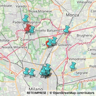 Mappa C.C. Sarca, 20099 Milano MI, Italia (4.69167)