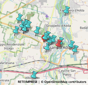 Mappa P.le Pietro Gobetti s.n.c, 20062 Cassano d'Adda MI, Italia (1.7725)