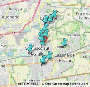 Mappa Via Ippolito Nievo, 20063 Cernusco sul Naviglio MI, Italia (1.29923)