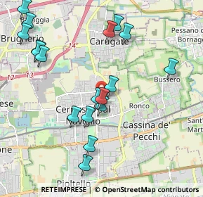 Mappa Via Ippolito Nievo, 20063 Cernusco sul Naviglio MI, Italia (2.20778)