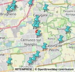 Mappa Via Ippolito Nievo, 20063 Cernusco sul Naviglio MI, Italia (2.57882)