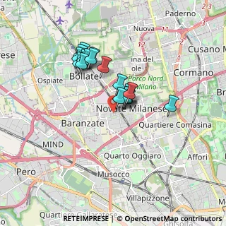 Mappa Novate Milanese, 20026 Novate Milanese MI, Italia (1.38444)