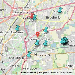 Mappa Viale Visconti, 20093 Cologno Monzese MI, Italia (2.45647)