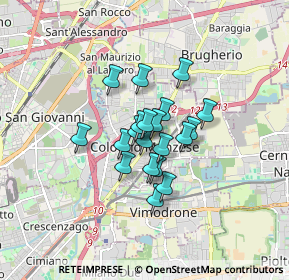 Mappa Viale Visconti, 20093 Cologno Monzese MI, Italia (1.044)