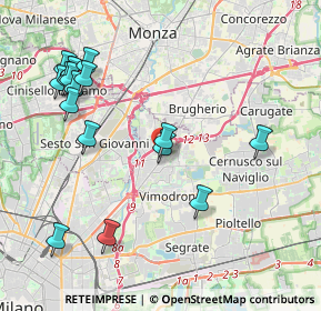 Mappa Viale Visconti, 20093 Cologno Monzese MI, Italia (4.62059)