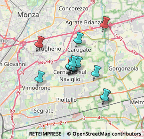 Mappa Via Briantea, 20063 Cernusco sul Naviglio MI, Italia (2.33143)