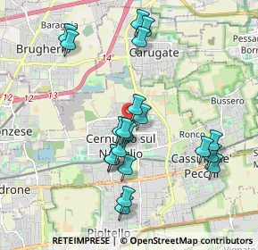 Mappa Via Briantea, 20063 Cernusco sul Naviglio MI, Italia (1.894)