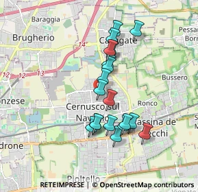 Mappa Via Briantea, 20063 Cernusco sul Naviglio MI, Italia (1.50053)