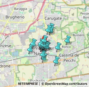 Mappa Via Briantea, 20063 Cernusco sul Naviglio MI, Italia (1.03368)