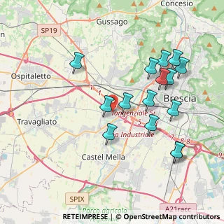 Mappa , 25030 Roncadelle BS, Italia (3.94333)