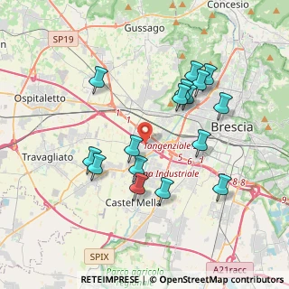 Mappa , 25030 Roncadelle BS, Italia (3.61563)