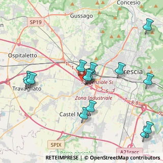 Mappa , 25030 Roncadelle BS, Italia (4.38333)