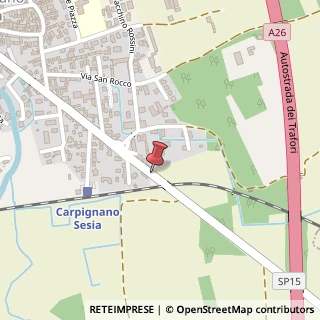 Mappa Via minoretti 46, 28064 Carpignano Sesia, Novara (Piemonte)