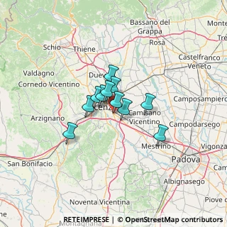 Mappa Strada Padana verso Padova, 36100 Vicenza VI, Italia (7.51727)