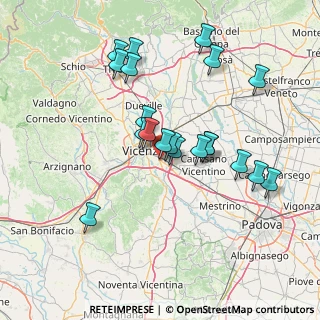 Mappa Strada Padana verso Padova, 36100 Vicenza VI, Italia (13.9115)