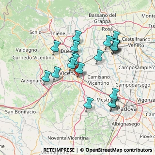 Mappa Strada Padana verso Padova, 36100 Vicenza VI, Italia (13.826)