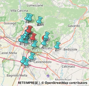 Mappa Via Ugo Foscolo, 25082 Botticino BS, Italia (6.73)