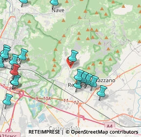 Mappa Via Ugo Foscolo, 25082 Botticino BS, Italia (5.52421)