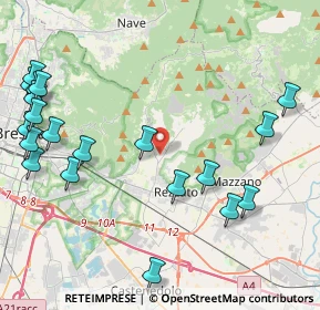 Mappa Via Ugo Foscolo, 25082 Botticino BS, Italia (5.4045)