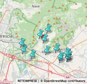 Mappa Via Ugo Foscolo, 25082 Botticino BS, Italia (3.60786)