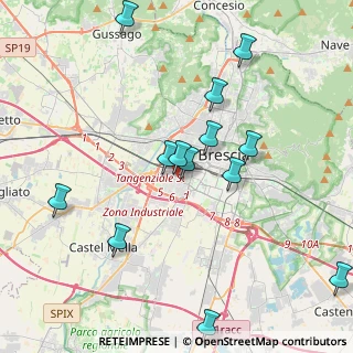 Mappa Via Como, 25125 Brescia BS, Italia (4.55857)