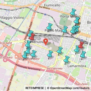Mappa Via Como, 25125 Brescia BS, Italia (1.211)