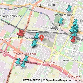 Mappa Via Como, 25125 Brescia BS, Italia (1.4285)
