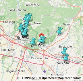 Mappa Via Don Lorenzo Milani, 25082 Botticino BS, Italia (7.05333)