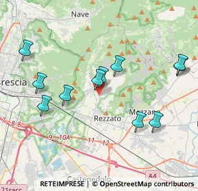 Mappa Via Don Lorenzo Milani, 25082 Botticino BS, Italia (3.99182)