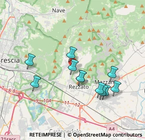 Mappa Via Don Lorenzo Milani, 25082 Botticino BS, Italia (3.37545)