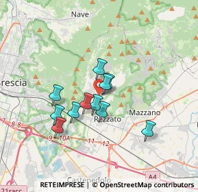 Mappa Via Don Luigi Milani, 25082 Botticino BS, Italia (2.6)