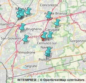 Mappa Via E. de Amicis, 20063 Cernusco sul Naviglio MI, Italia (3.92)