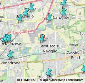 Mappa Via E. de Amicis, 20063 Cernusco sul Naviglio MI, Italia (3.035)