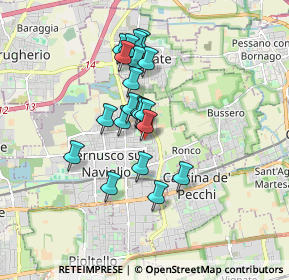 Mappa Via Matilde Serao, 20063 Cernusco sul Naviglio MI, Italia (1.3785)