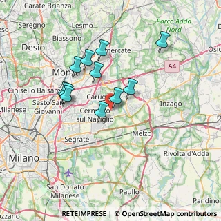 Mappa Via Strada per Cernusco, 20041 Bussero MI, Italia (6.17091)