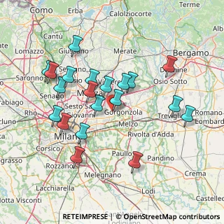 Mappa Via Strada per Cernusco, 20041 Bussero MI, Italia (14.5355)