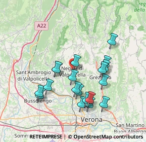 Mappa Via dell'Artigliere, 37024 Negrar di Valpolicella VR, Italia (6.91526)