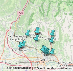 Mappa Via dell'Artigliere, 37024 Negrar di Valpolicella VR, Italia (6.998)