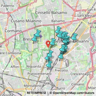 Mappa Parco Nord Area Teatrino, 20099 Sesto San Giovanni MI, Italia (1.38526)