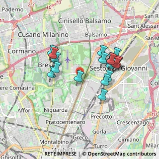 Mappa Parco Nord Area Teatrino, 20099 Sesto San Giovanni MI, Italia (1.5975)