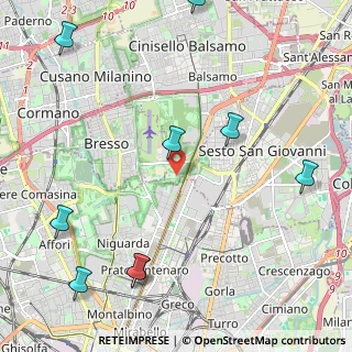 Mappa Parco Nord Area Teatrino, 20099 Sesto San Giovanni MI, Italia (3.22909)