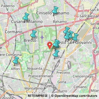 Mappa Parco Nord Area Teatrino, 20099 Sesto San Giovanni MI, Italia (1.84273)