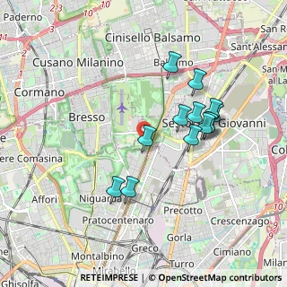 Mappa Parco Nord Area Teatrino, 20099 Sesto San Giovanni MI, Italia (1.66077)