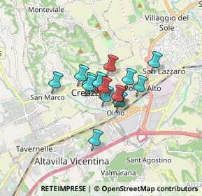 Mappa Via Italia Fraz Olmo Str Prov, 36051 Creazzo VI, Italia (0.95)