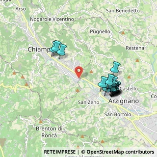 Mappa CAP, 36072 Chiampo VI, Italia (1.8775)
