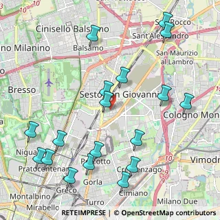 Mappa Via Martiri della Libertà, 20099 Sesto San Giovanni MI, Italia (2.52944)